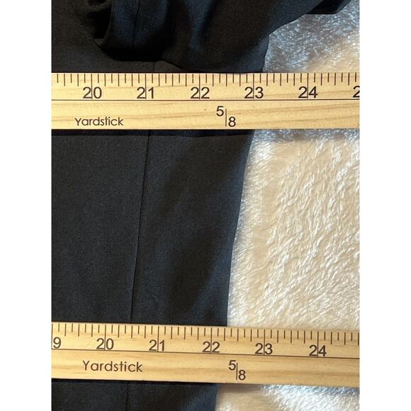 Stafford 46R Mens Basic Black Classic Blazer Sport Suit Jacket Separate - Picture 11 of 15